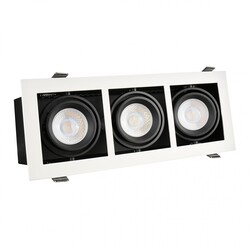 MODERN DAY MINI GU10 X3 WHITE FRAME
