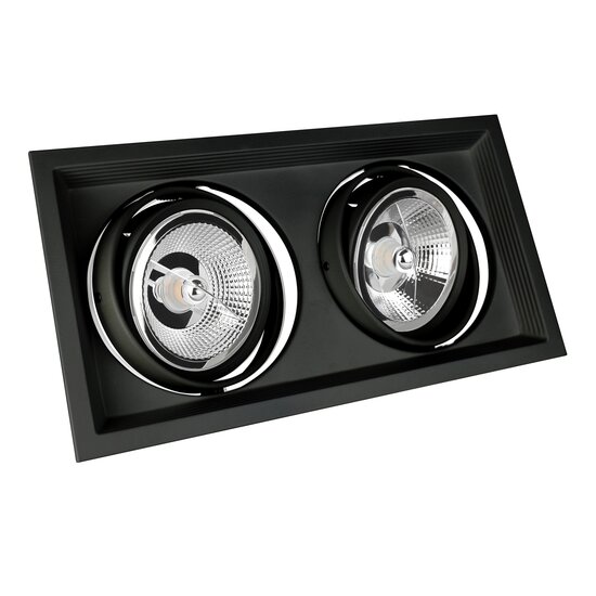 Spectrum LED MODERN DAY DUE MAXI AR111 GU10 X 2 BLACK - Perfecte verlichting voor elke ruimte