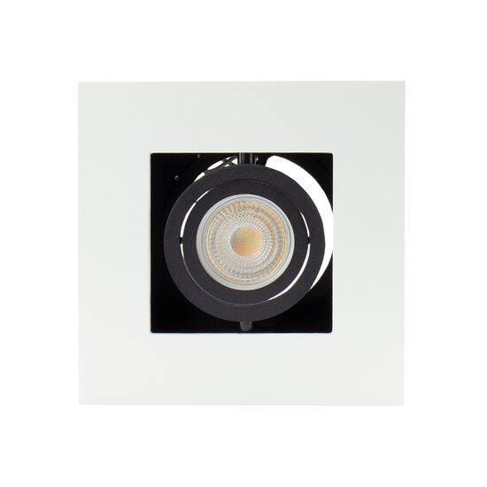 Spectrum LED MIRORA GU10 SURFACE GU10 250V IP20 145X145X85MM WHITE BLACK SQUARE ADJUSTABLE SPOT - Ideal für moderne Räume