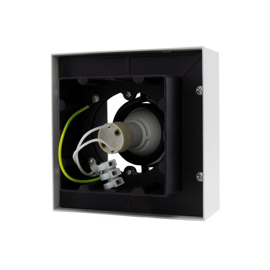 Spectrum LED MIRORA GU10 SURFACE GU10 250V IP20 145X145X85MM WHITE BLACK SQUARE ADJUSTABLE SPOT - Ideal für moderne Räume