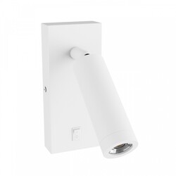 MADARA SLIM MR11 SWITCH SCONCE 230V IP20 38X95 + BASE140X60X25 WHITE