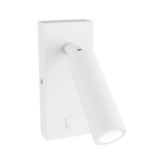 Spectrum LED MADARA SLIM MR11 SWITCH SCONCE 230V IP20 38X95 + BASE140X60X25 WHITE - Perfekte Wandbeleuchtung für jeden Raum