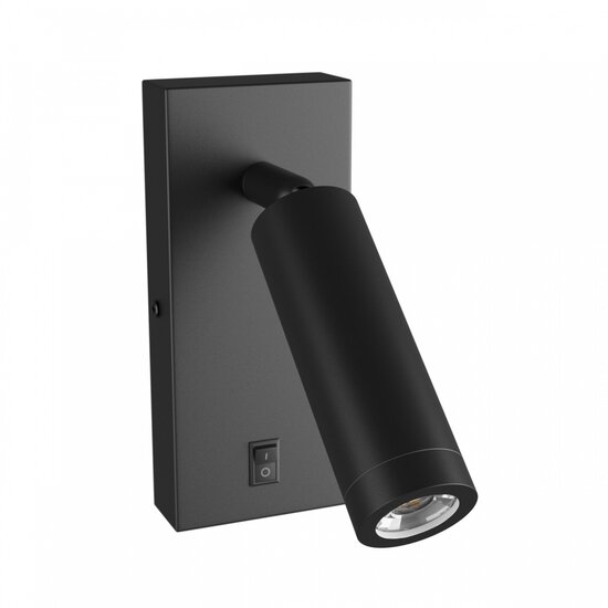 Spectrum LED MADARA SLIM MR11 SWITCH SCONCE 230V IP20 38X95 + BASE140X60X25 BLACK - Perfekte Wandbeleuchtung für jeden Raum