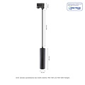 Spectrum LED MADARA MINI II GU10 SUSPENDED FOR TRACK 3F 230V IP20 FI55*200MM BLACK - Ideal lighting for any space