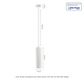 Spectrum LED MADARA MINI II GU10 SUSPENDED BASE 230V IP20 FI55*200MM WHITE - Éclairage idéal pour chaque espace