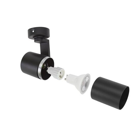 Spectrum LED MADARA MINI II GU10 SURFACE MOUNTED BLACK - Ideale Deckenleuchte für jeden Raum