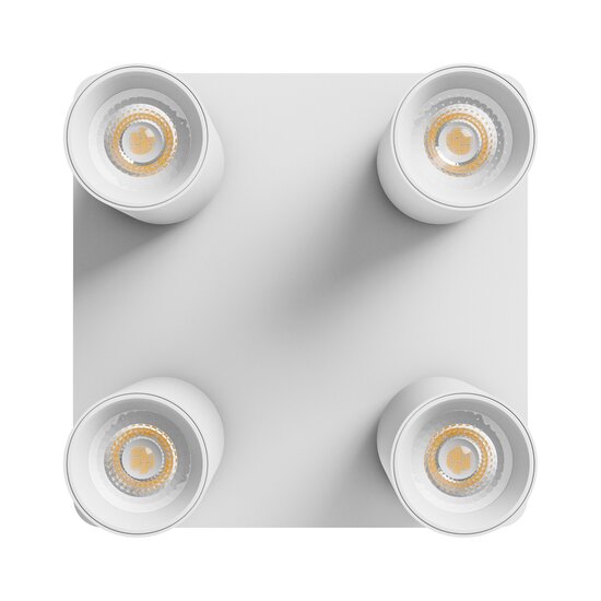 Spectrum LED MADARA ALTRO SQUARE 4xGU10 230V IP20 220X220X134MM WHITE - Créez une ambiance élégante dans votre espace