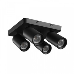 MADARA ALTRO SQUARE 4xGU10 230V IP20 220X220X134MM BLACK