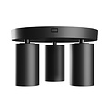 Spectrum LED MADARA ALTRO ROUND 3xGU10 230V IP20 220X134MM BLACK - Lampe de plafond élégante pour tous les espaces