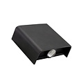Spectrum LED LUNARIX 1 SCONCE 2W CCT 230V IP54 RA90 110X100X40MM BLACK - Perfekte Wandbeleuchtung für jeden Raum