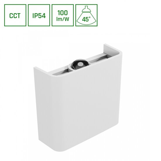 Spectrum LED LUNARIX 1 SCONCE 2W CCT 230V IP54 RA90 110X100X40MM WHITE - Perfekte Wandbeleuchtung für jeden Raum