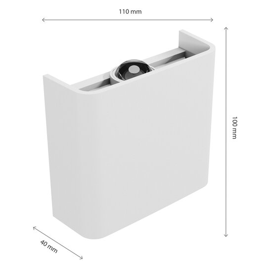 Spectrum LED LUNARIX 1 SCONCE 2W CCT 230V IP54 RA90 110X100X40MM WHITE - Perfekte Wandbeleuchtung für jeden Raum