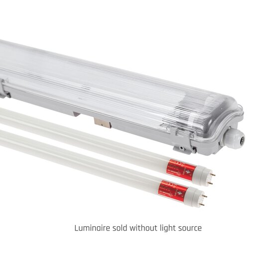 Spectrum LED LIMEA LED TUBE TRI PROOF FIXTURE 2X60CM IP65 - Éclairage durable pour tous les environnements
