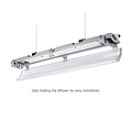 Spectrum LED LIMEA LED TUBE TRI PROOF FIXTURE 2X60CM IP65 - Éclairage durable pour tous les environnements