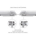 Spectrum LED LIMEA LED TUBE TRI PROOF FIXTURE 2X150CM IP65 - Éclairage durable pour tous les environnements