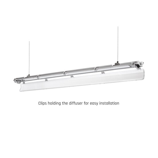 Spectrum LED LIMEA LED TUBE TRI PROOF FIXTURE 2X150CM IP65 - Éclairage durable pour tous les environnements