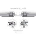 Spectrum LED LIMEA LED TUBE TRI PROOF FIXTURE 1X120CM IP65 - Éclairage durable pour tous les environnements