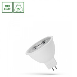 LED MR16 12V 4W SMD 55 DEGREES CW WITH LENS