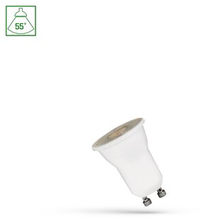 LED MR11 GU10 230V 2W SMD 55DEG NW WITH LENS SPECTRUM