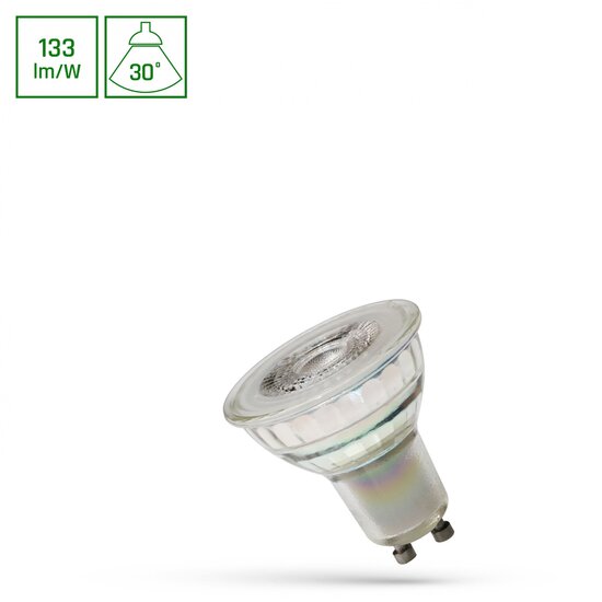 Spectrum LED LED GU10 230V 7,5W SMD 30DEG NW GLASS w/ LENS SPECTRUM PREMIUM - Perfekte Beleuchtung für jeden Raum