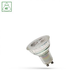 LED GU10 230V 4,5W (4W) SMD 45DEG CW WITH LENS SPECTRUM