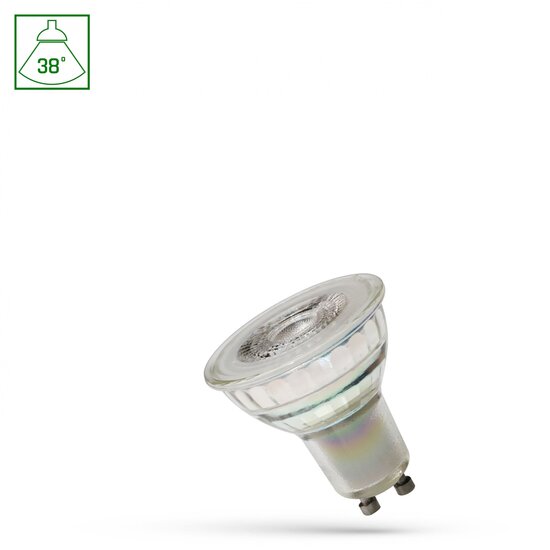 Spectrum LED LED GU10 230V 3,5W SMD GLASS 38DEG WW WITH LENS - Perfekte Beleuchtung für jeden Raum