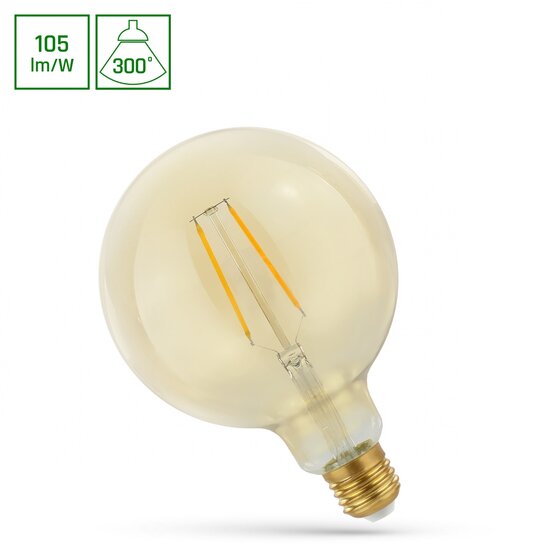 Spectrum LED LED GLOB G125 E-27 230V 2W COG WW RETROSHINE SPECTRUM - Create a warm atmosphere in your home
