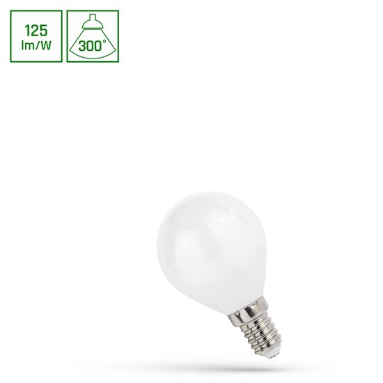 Spectrum LED LED BALL P45 E-14 230V 6W COG WW MILKY SPECTRUM - Creëer een warme sfeer in uw huis