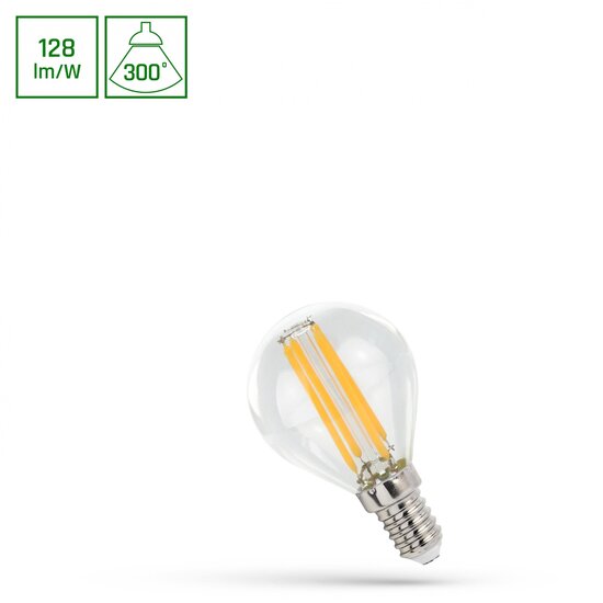 Spectrum LED LED BALL P45 E-14 230V 5,5W COG NW CLEAR SPECTRUM - Perfekte Beleuchtung für jeden Raum