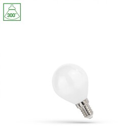 LED BALL G45 E-14 230V 1W COG WW MILKY SPECTRUM