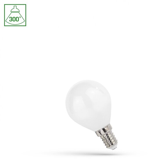 Spectrum LED LED BALL G45 E-14 230V 1W COG WW MILKY SPECTRUM - Schaffen Sie eine warme Atmosphäre in Ihrem Zuhause