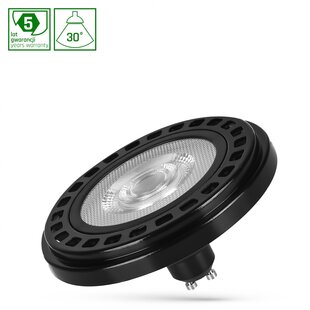 LED AR111 GU10 230V 20W COB 30DEG NW RA90 PREMIUM BLACK