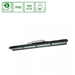 HALLS LINE 200W NW 230V 90DEG IP66 IK10 990X126X95MM BLACK