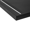 Spectrum LED FRAME TO MOUNTED FIXTURE SURFACE LUMINAIRE ALGINE LINE 600X600MM BLACK - Perfect for modern lighting