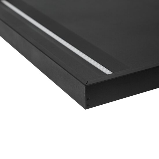 Spectrum LED FRAME TO MOUNTED FIXTURE SURFACE LUMINAIRE ALGINE LINE 600X600MM BLACK - Perfect for modern lighting