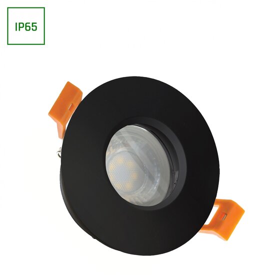 Spectrum LED FIALE IV GU10 ROUND BLACK IP65 - Perfect voor moderne verlichting