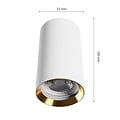 Spectrum LED CHLOE VARIOSA GU10 SURFACE MOUNTED GU10 230V IP20 55x100MM WHITE / GOLD ROUND - Schaffen Sie eine stilvolle Atmosphäre in Ihrem Raum
