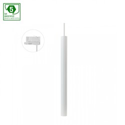 CHLOE SLIM GU11/MR11 SUSPENDED FOR TRACK 3F 250V IP20 40X500+1M WIRE, WHITE
