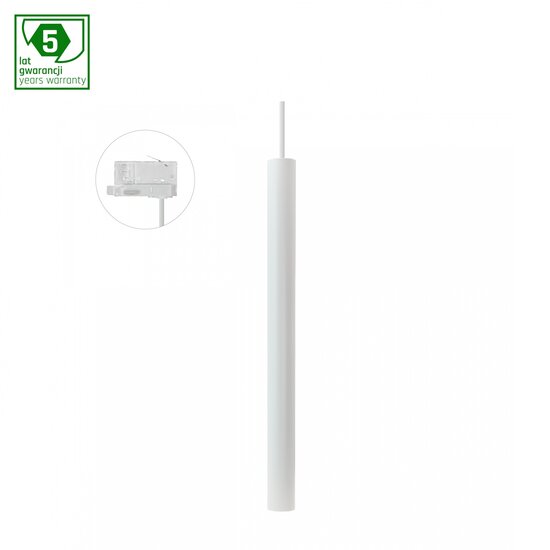 Spectrum LED CHLOE SLIM GU11/MR11 SUSPENDED FOR TRACK 3F 250V IP20 40X500+1M WIRE, WHITE - Perfect lighting for any space