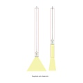 Spectrum LED CHLOE SLIM GU11/MR11 SUSPENDED FOR TRACK 3F 250V IP20 40X500+1M WIRE, WHITE - Perfect lighting for any space