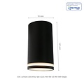 Spectrum LED CHLOE RING NATYNKOWA GU10 230V IP20 FI55*107MM BLACK - Perfecte plafondverlichting voor elke ruimte