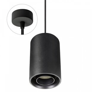 CHLOE GU10 SUSPENDED GU10 250V IP20 80X130MM BLACK ROUND ADJUSTABLE WITH ROUND BASE