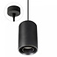 Spectrum LED CHLOE GU10 SUSPENDED GU10 250V IP20 80X130MM BLACK ROUND ADJUSTABLE WITH ROUND BASE - Ideal for modern interior lighting