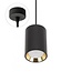 Spectrum LED CHLOE GU10 MINI SURFACE MOUNTED GU10 250V IP20 70X100MM BLACK, GOLD INSIDE ROUNDED PENDANT - Create a cozy ambiance in your space