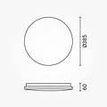Optonica LED Ceiling Light 24W CCT DIP-Switch IP20 Star Cover - Crea un ambiente acogedor en cualquier habitación