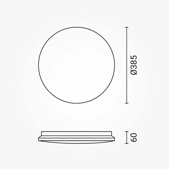 Optonica LED Ceiling Light 24W CCT DIP-Switch IP20 Star Cover - Crea un ambiente acogedor en cualquier habitación