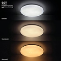 Optonica LED Ceiling Light 24W CCT DIP-Switch IP20 Star Cover - Crea un ambiente acogedor en cualquier habitación
