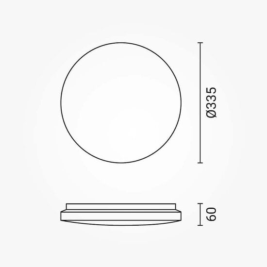 Optonica LED Ceiling Light 18W CCT DIP-Switch IP20 Star Cover - Crea un ambiente acogedor en cualquier habitación
