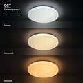 Optonica LED Ceiling Light 18W CCT DIP-Switch IP20 Star Cover - Crea un ambiente acogedor en cualquier habitación