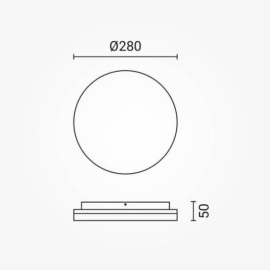 Optonica LED Ceiling Light - Round - Crea un ambiente acogedor en cualquier habitación